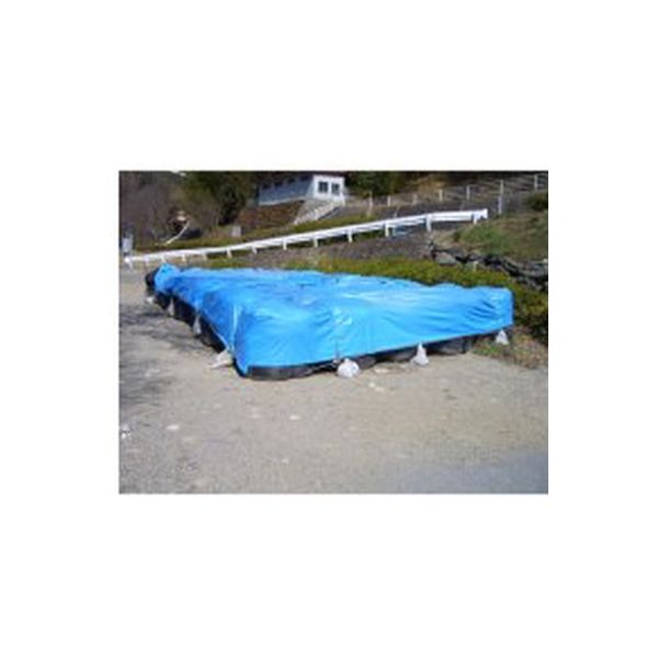 萩原工業 UVブルーシート2年タイプ 2.7m×3.6m 707296（直送品