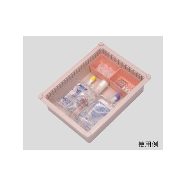 サカセ化学工業 アンプルケース(W113×D73×H58mm)クリアホワイト AT-8 1