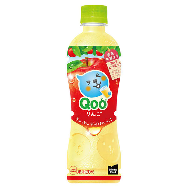 ミニッツ メイド Qoo りんご 425ml 1箱（24本入） - アスクル