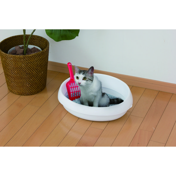 アイリスオーヤマ 猫用トイレ本体 スコップ付き Sサイズ 猫トイレ