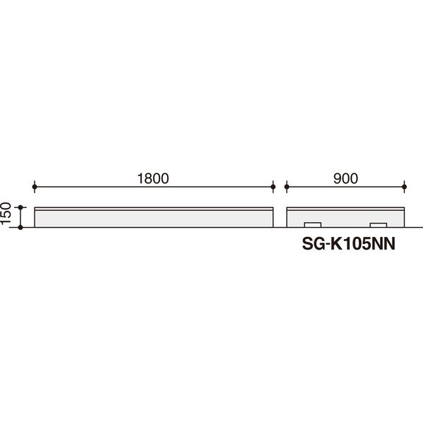 【設置込】コクヨ 18シリーズ 教育用 教壇 幅1800×奥行900×高さ150mm SG-K105NN 1台（直送品）