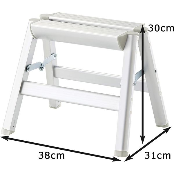 長谷川工業 アルミ踏台（シルバー） - 脚立、はしご、足場