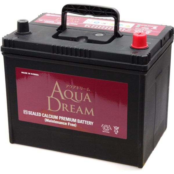 カー用品】AQUA DREAM（アクアドリーム） 国産車用バッテリー充電制御車対応 AD-MF 110D26L 1個（直送品） - アスクル