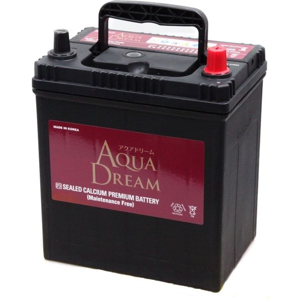 【カー用品】AQUA DREAM（アクアドリーム） 国産車用バッテリーアイドリングストップ車用 AD-MF K-50 1個（直送品）