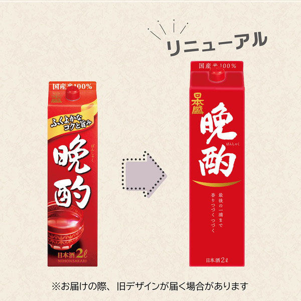 日本盛 晩酌 パック 2L 1本 日本酒 - アスクル 日本盛 晩酌 パック 2L 1本 日本酒 - アスクル