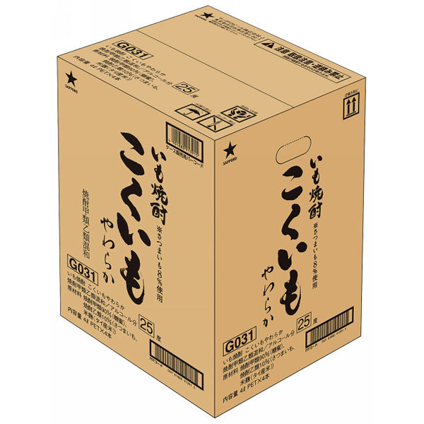 サッポロビール 甲乙混和 こくいも やわらか 25度 4L 1本 芋焼酎 - アスクル