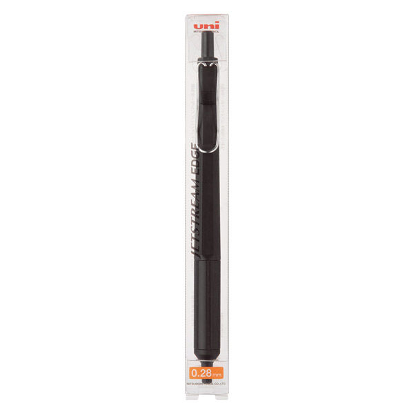 油性ボールペン ジェットストリームエッジ単色 0.28mm ブラック軸 黒 SXN100328.24 三菱鉛筆uni ユニ - アスクル