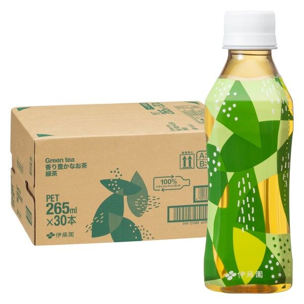 アスクル・ロハコ限定】伊藤園 香り豊かなお茶 緑茶 265ml 1箱（30本入