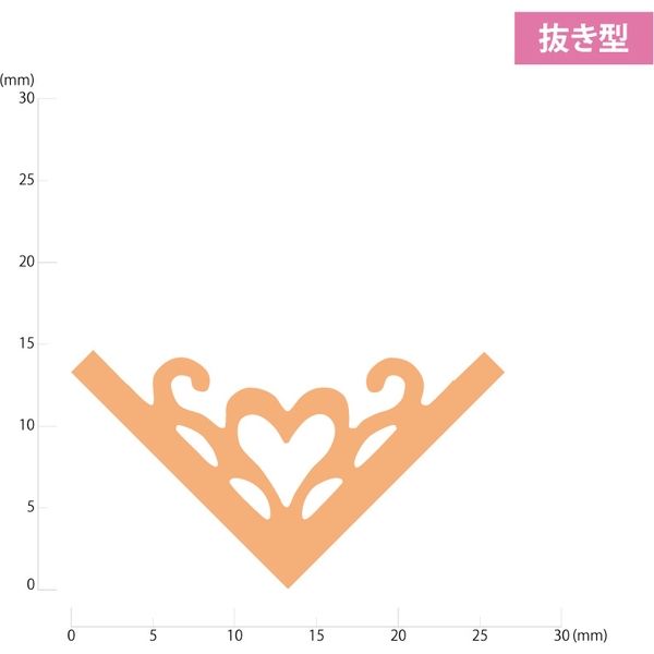 呉竹 クラフトパンチ キュアパンチコーナー デコレーションハート