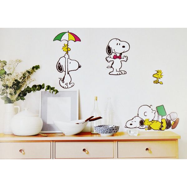 SNOOPY スヌーピー PEANUTS ピーナッツ ウォールステッカー - 小物入れ