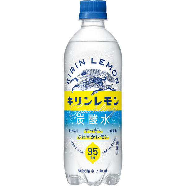 強炭酸水】キリンビバレッジ キリンレモン炭酸水 無糖 500ml 1箱（24本入） - アスクル