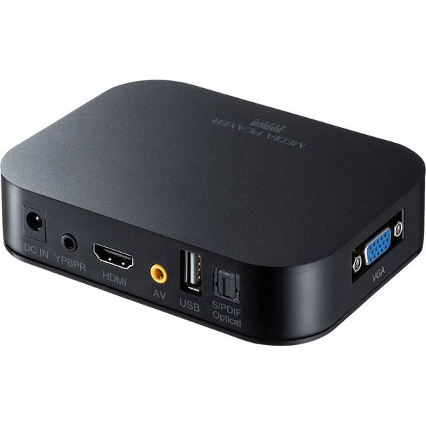 サンワサプライ メディアプレーヤー SDカード・USBメモリ対応 動画・スライドショー対応 MED-PL1 1個