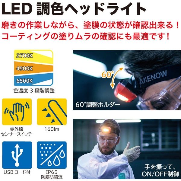 TAKENOW LED調色ヘッドライト HL002 1個（直送品）