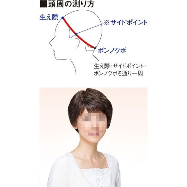フェザー 医療用ウィッグ フィットミー MWー1S 1BB_栗色 1台 介