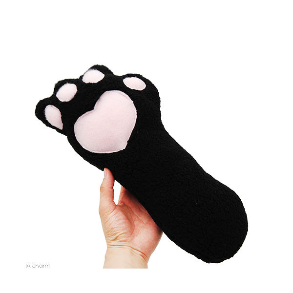 リーフ けって遊べるニャンコの手 黒猫 猫用おもちゃ