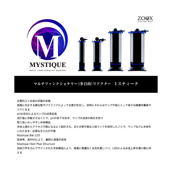 TKマルチファンクショナリーリアクター　MYSTIQUE220 ZOOX MYSTIQUE 220 マルチファンクショナリー リアクター