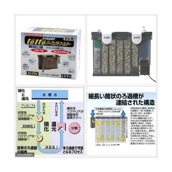 トット パーフェクトフィルター ミニ S型 淡水用 60Hz 西日本用 TOTTO パーフェクトフィルター ミニ(S型) 淡水用 60Hz(西日本用