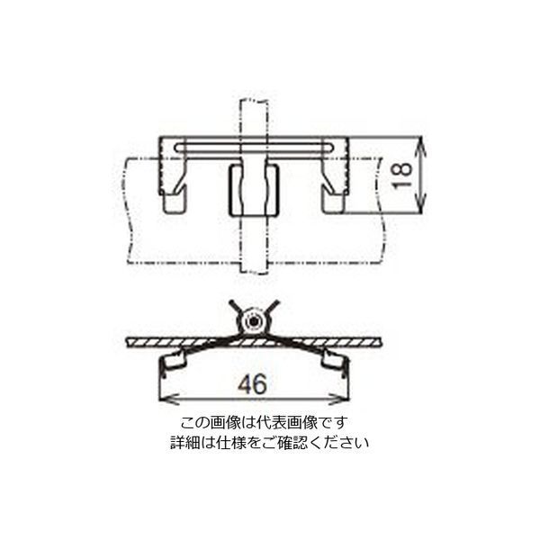 ネグロス電工 ケーブル支持金具 SPVCR1 1箱(50個)（直送品