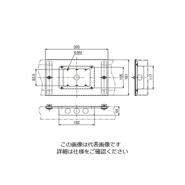 アメージングタイランド・グランドセール コンセントボックス ネグロス電工 DBC18B3 アスクル - 1個（直送品） スイッチカバー・プレート