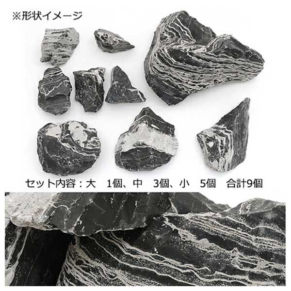 カミハタ　アクアリウムロック　レイアウトセット　気孔石　45〜75cm水槽用・天然石セット　