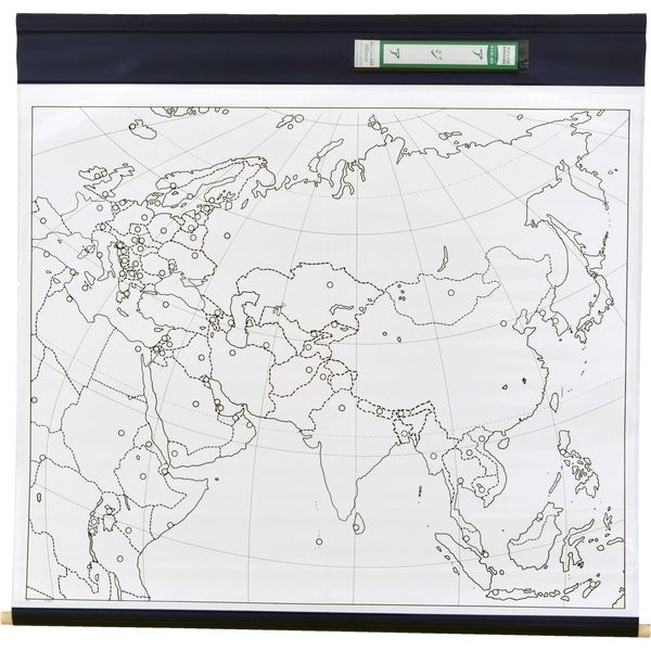 社会科・地図教材】マジック式世界州別地図 アジア州 全教図 1本 社会科・地図教材】マジック式世界州別地図 アジア州 全教図 1本