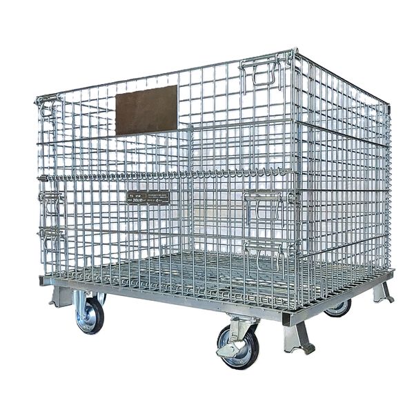 メッシュパレット(ボックスパレット)キャスター付 HPC-1210-CP 1個