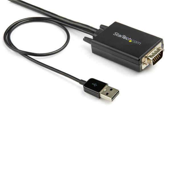 変換ケーブル VGA - HDMI 2m 変換アダプタ VGA2HDMM2M 1個 StarTech