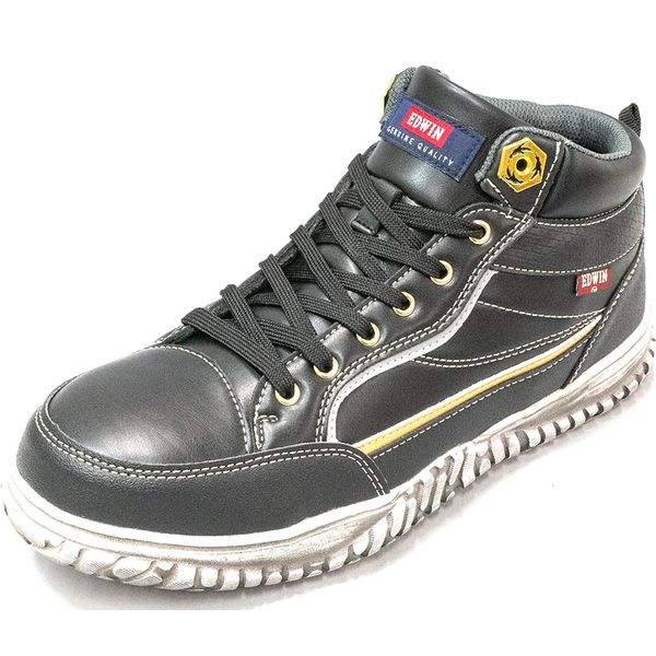 フェアストーン 安全靴 EDWIN 軽量 鉄芯入り esm102 ブラック 27.0cm