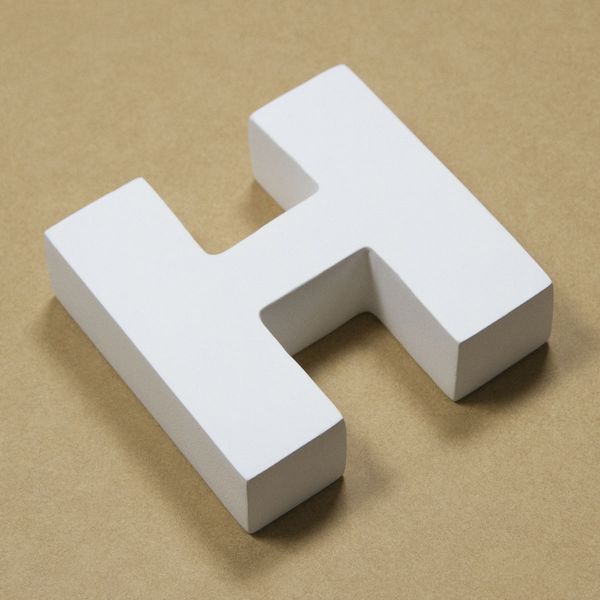 インテリア・おしゃれ・雑貨】みはし アルファベットオブジェ H