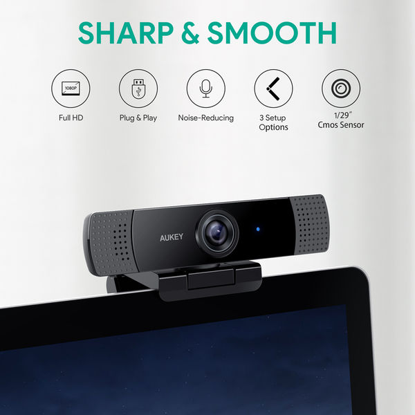 Webカメラ FHD 1080p 広角レンズ USB接続 ステレオマイク内蔵 PC-LM1E