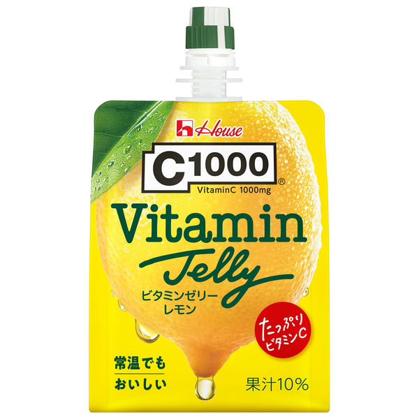 ピーチレモンゼリー ハウス食品 C1000 ビタミンレモンゼリー 180g 24個 パウチ