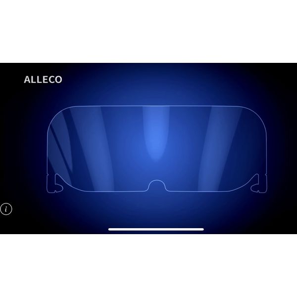 ALLECO 飛沫感染防止アイシールド大人用 1セット10袋(80枚入