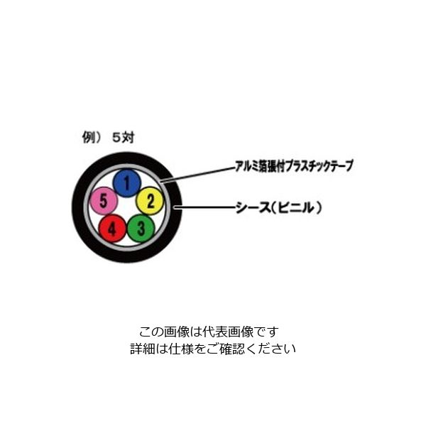 FCPEV　0.9㎜×5P　100m×2巻 冨士電線 FCPEV 0.9-5P 着色識別ポリエチレン絶縁ビニルシース