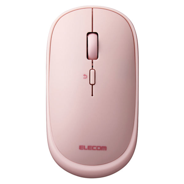エレコム BlueLEDマウス/薄型/Bluetooth対応/4ボタン/ポーチ付/ピンク M-TM10BBPN 1個 - アスクル