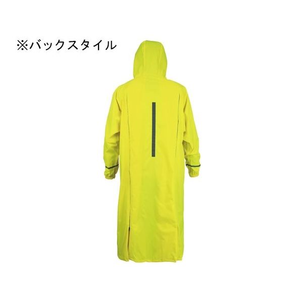 ケイワーク リュックレインコート 蛍光イエロー 65-2344-33 1着