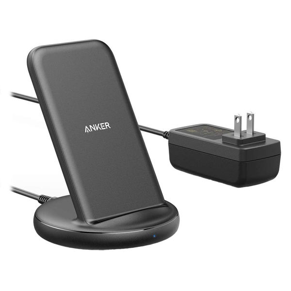 Anker ワイヤレス充電器 15W Qi対応 2コイル スタンド型 PowerWave II 