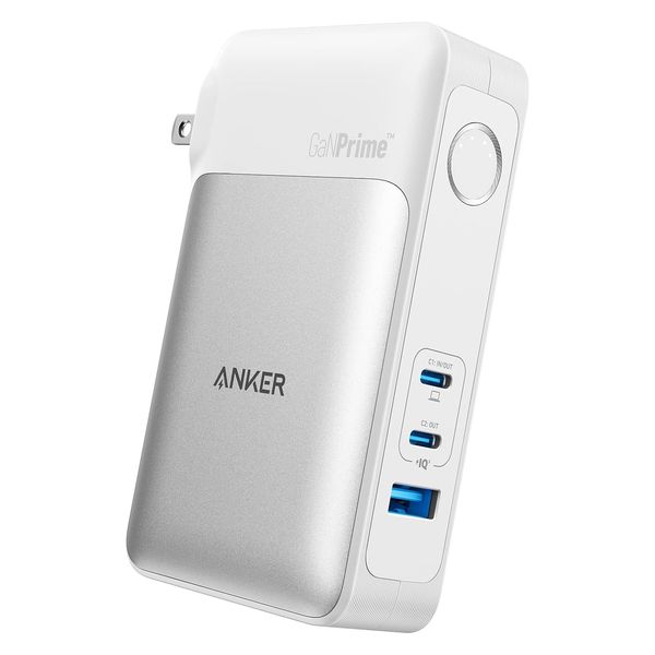 Anker モバイルバッテリー コンセント搭載 10000mAh USB充電器 65W 733