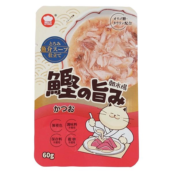 朝市場 猫用 鰹の旨みスープ かつお 60 24袋 F&Bell