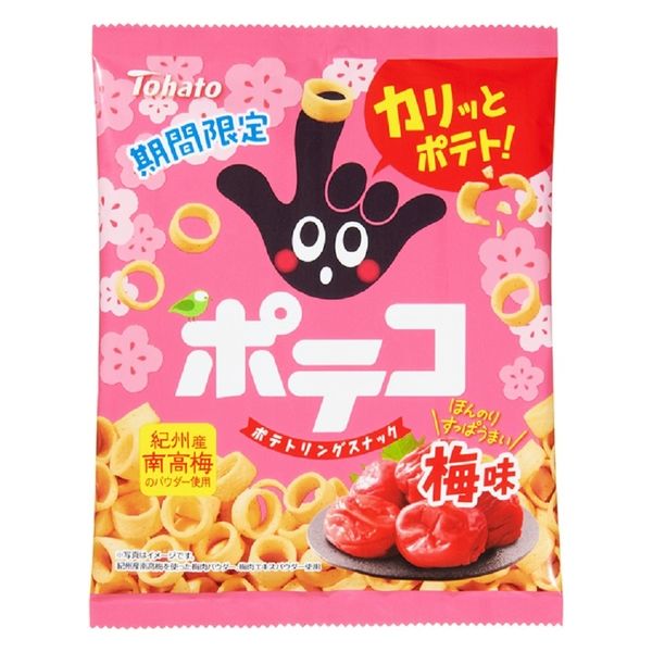 ポテコ 梅味 12袋 東ハト スナック菓子 おつまみ - アスクル