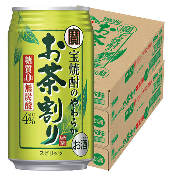 チューハイ 酎ハイ 宝焼酎のやわらかお茶割り 糖質ゼロ プリン体