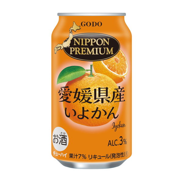 チューハイ 合同酒精 ニッポンプレミアム 愛媛県産いよかん 缶 350ml 1 