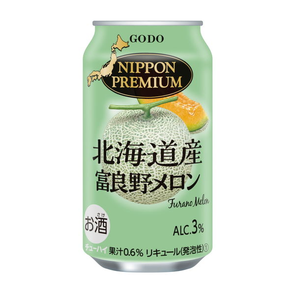 チューハイ 合同酒精 ニッポンプレミアム 北海道産富良野メロン 缶 350ml 1箱（24本） - アスクル