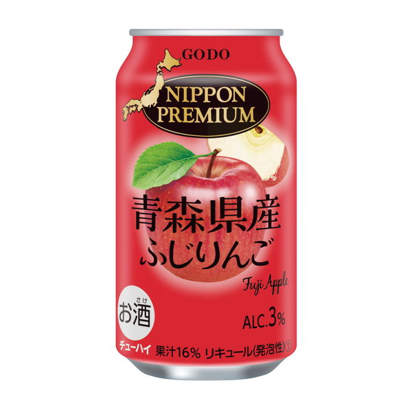 チューハイ 合同酒精 ニッポンプレミアム 青森県産 ふじりんご 缶 