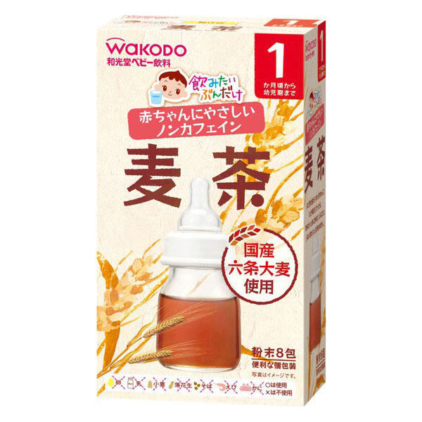 麦茶(プロフ必読お願い)ページ 1ヵ月頃から】WAKODO 和光堂 麦茶 1セット（4個） - アスクル