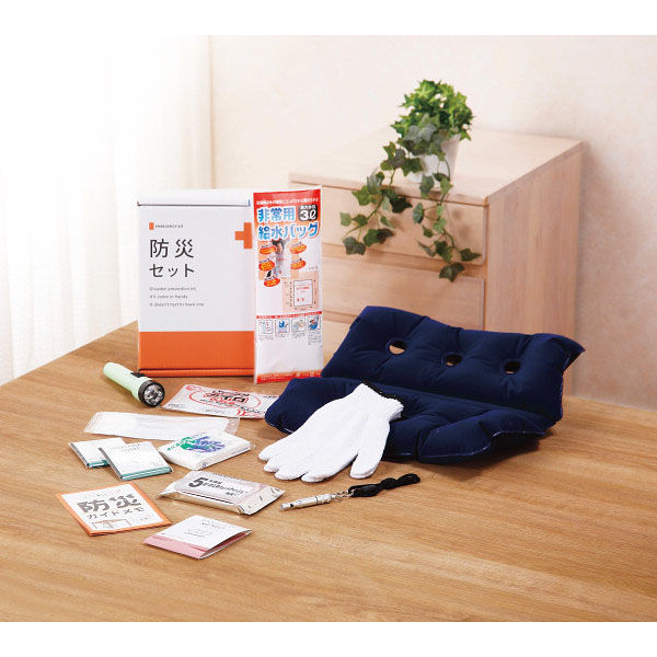 岸田産業 安心防災13点セット 23-8266-533 1箱（直送品） - アスクル