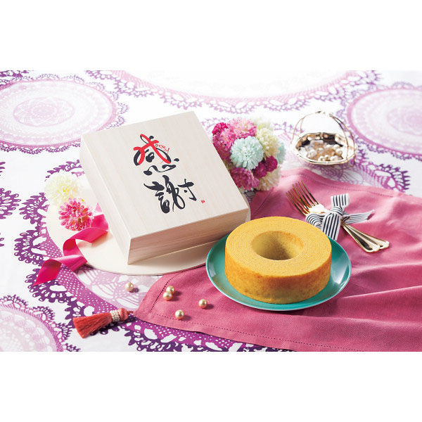 ♡ルーチェ♡木箱♡４箱まとめて♡ ドルチェデュオ 【4箱セット】感謝 バウムクーヘン(木箱入) 24