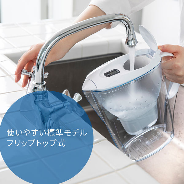 ブリタ（BRITA）ポット型 浄水器 マレーラ マクストラプロ カートリッジ 1個付き - アスクル