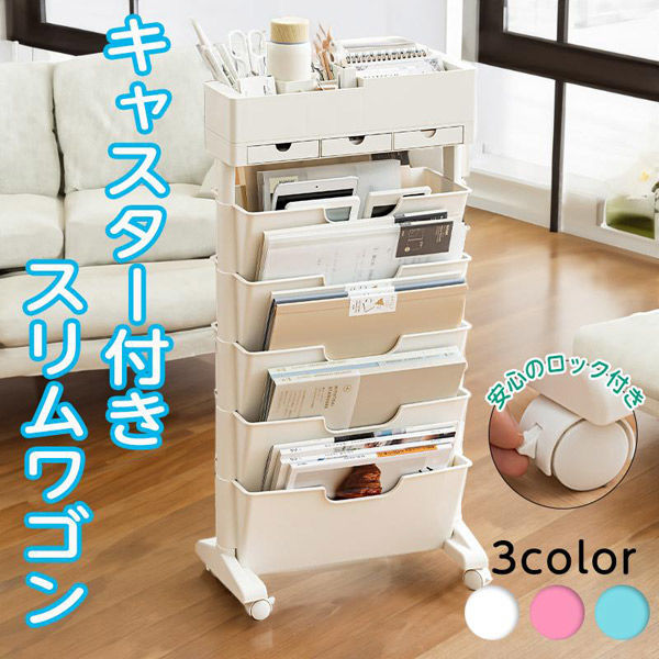 ベスト・アンサー 収納ワゴンブルー life-135-bl 1台（直送品