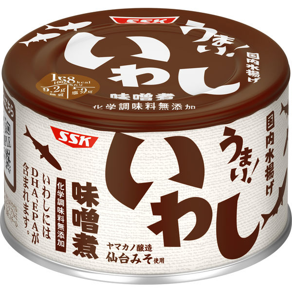 缶詰 うまい! 鰯・いわし味噌煮 国内水揚げ 化学調味料無添加 缶詰 うまい! 鰯・いわし味噌煮 国内水揚げ 化学調味料無添加