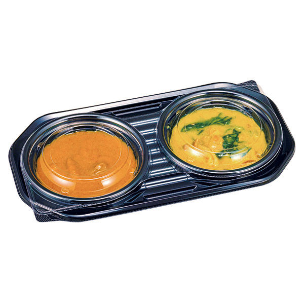 キッチンカー、テイクアウト容器 DLダブル28-15 エフピコチューバ 本体